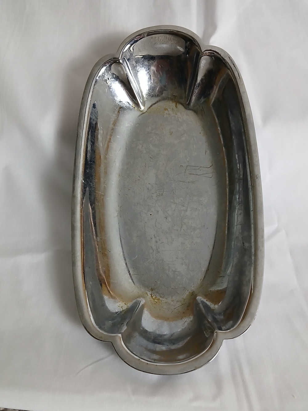 Vintage‎ Farberware Stainless Steel Oval Serving Tray - See Description